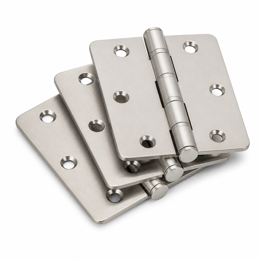 SureStrong Door Hinge — 3-1/2 in Satin Nickel (3-pack)