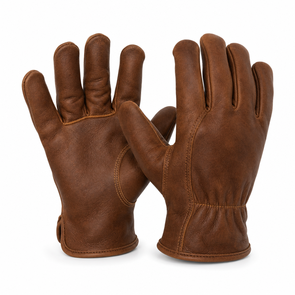 SureStrong Leather Work Gloves — Large